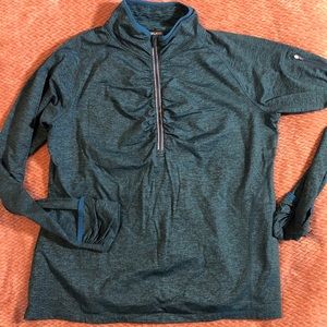 Kirkland Teal 1/4 zip active top XXL